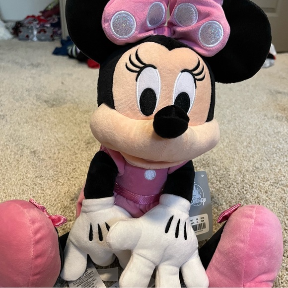 Disney Other - Minnie Mouse pink dress plush